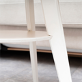 Small modern coffee table close-up angle