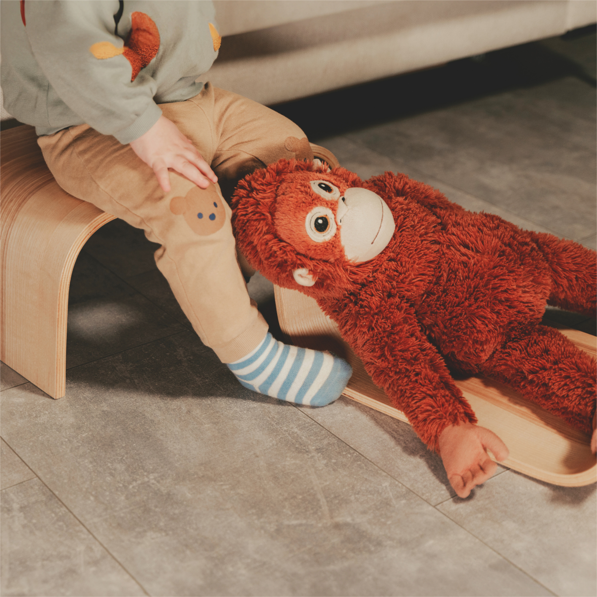 Wooden toddler step stool