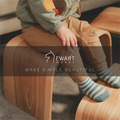 Wooden toddler step stool in different dimensions