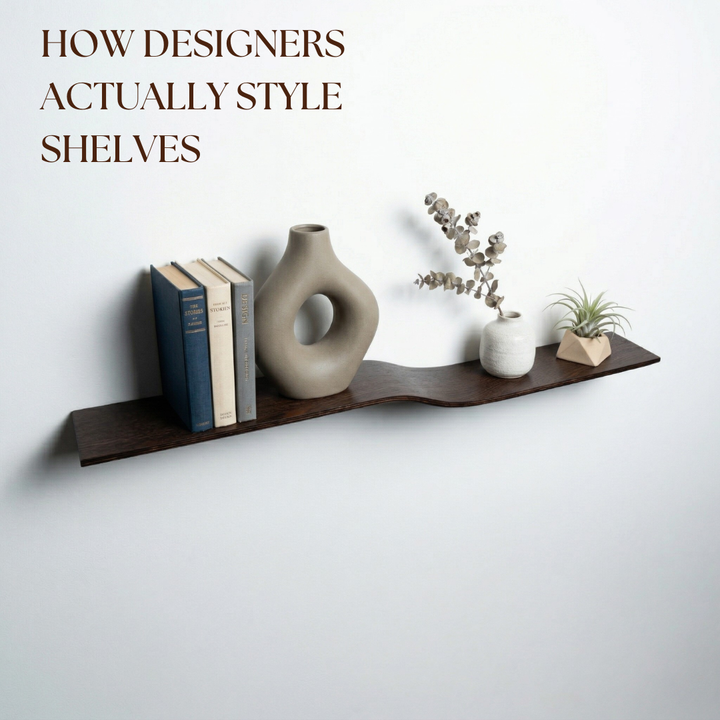 How Designers Actually Style Shelves (Step by Step Guide)