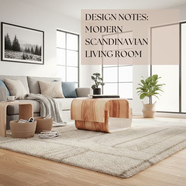Design Notes: How I Design a Modern Scandinavian Living Room
