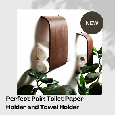 Rénovez votre salle de bain avec le duo parfait : des porte-rouleaux de papier toilette et de serviettes élégants.