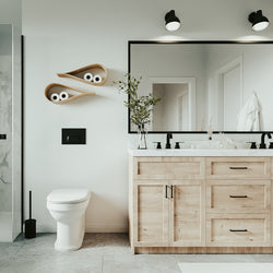 bathroom toilet paper holder wood honeycomb