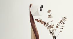 bathroom toilet paper holder wood honeycomb