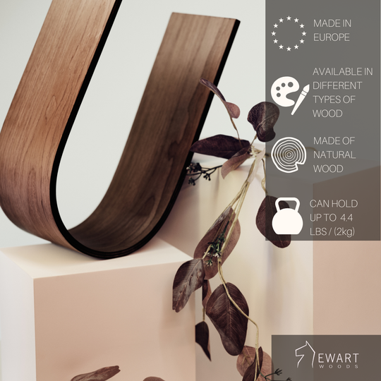 Soporte para papel higiénico en forma de U