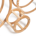 Close-up of montessori wooden rings set for children