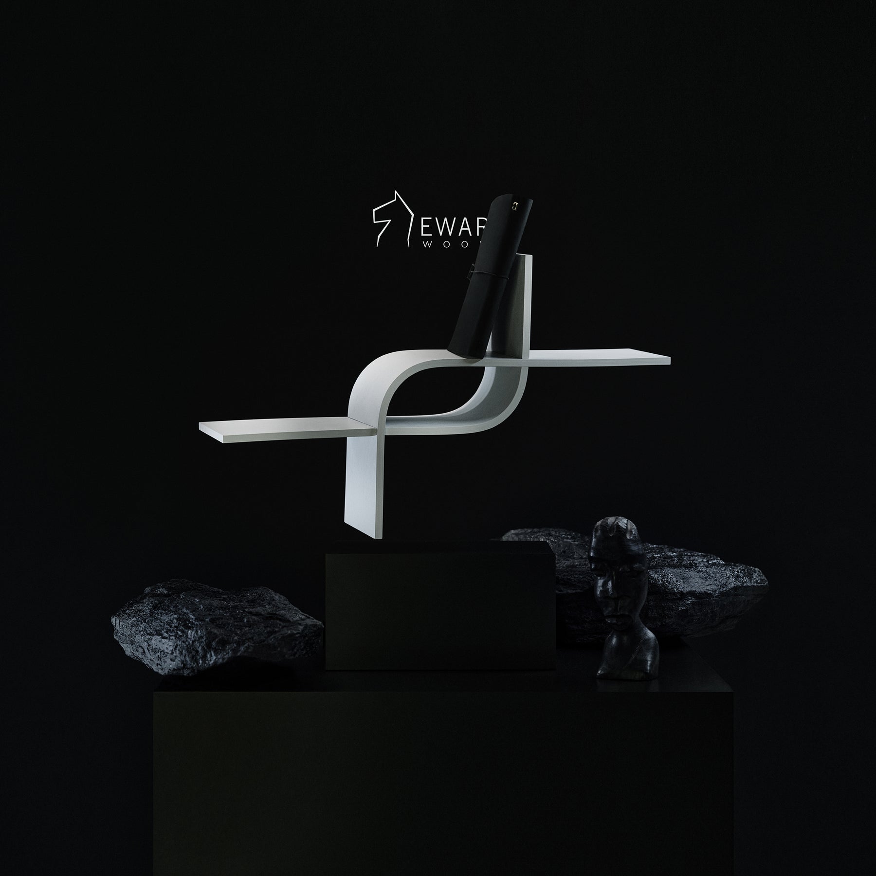 White Floating Shelf CurveLine