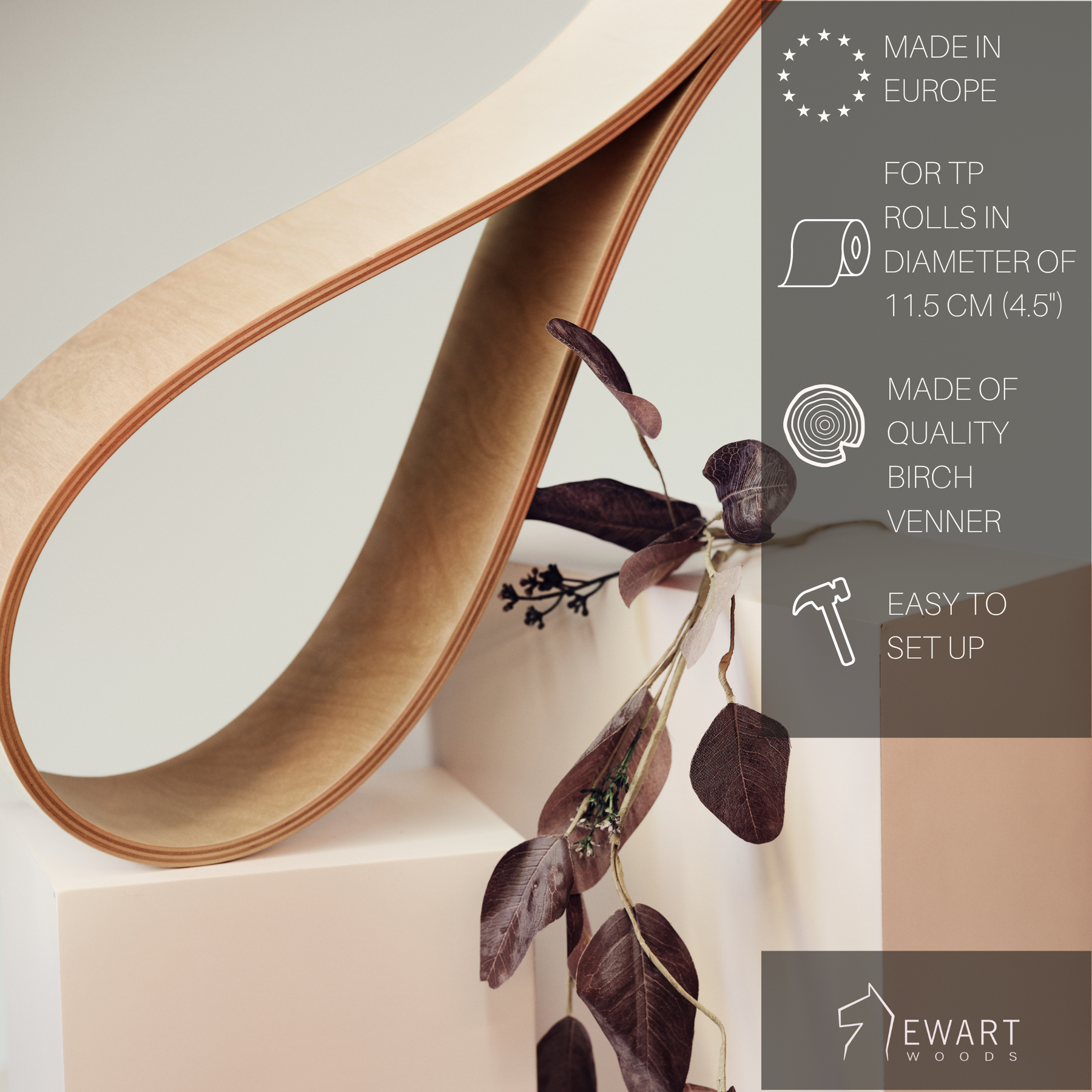 Soporte para papel higiénico - DROP