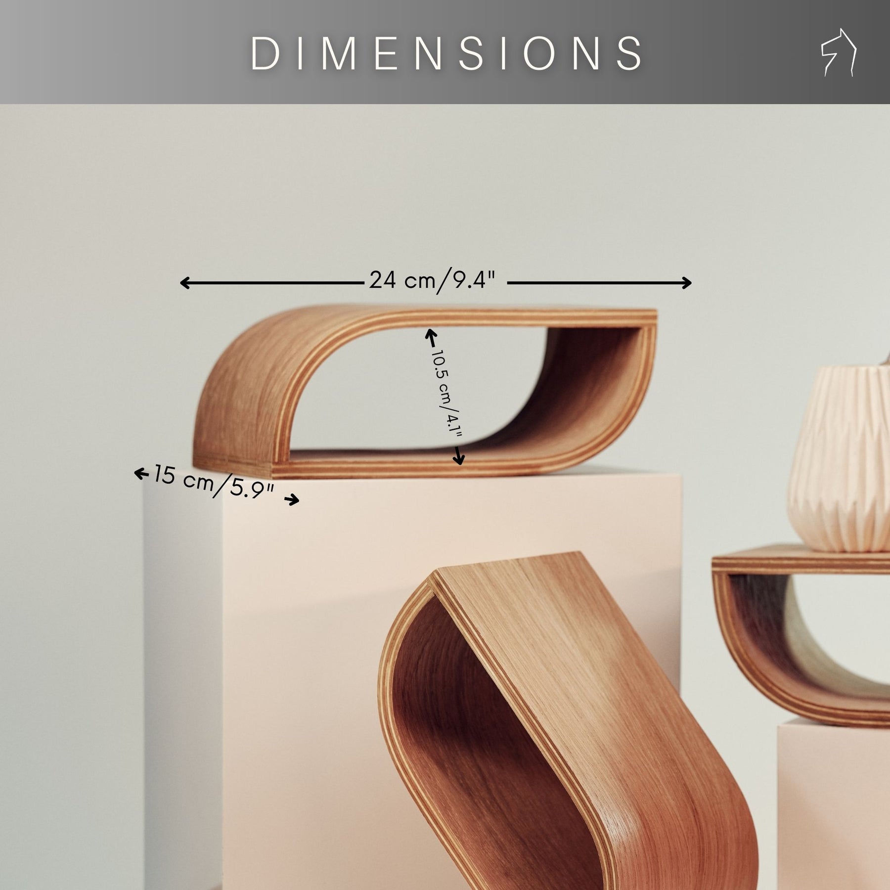 Floating Wall Sheves Set of 3 LOOP