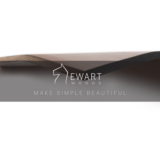 Wooden corner edge shelf by EWART WOODS