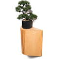Plant stand indoor wood curved shape design 