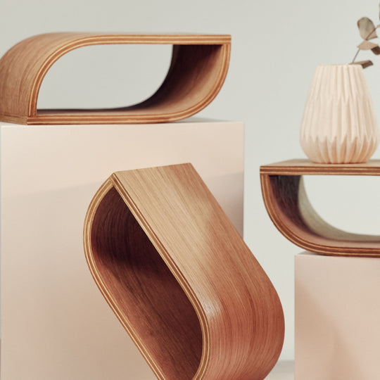 Floating Wall Sheves Set of 3 LOOP