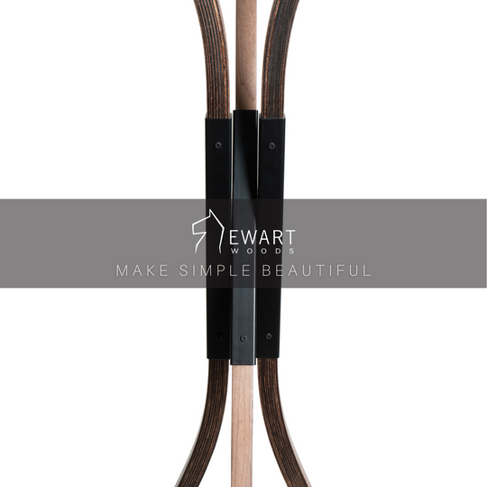 Wooden free standing coat rack by EWART WOODS