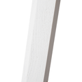 Close-up of white wooden leg for free standing nightstand