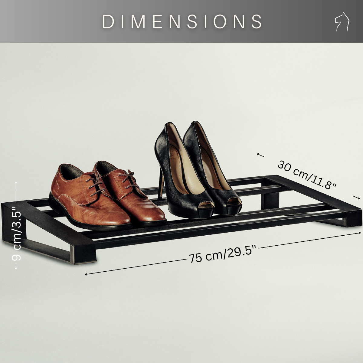 Metal Shoe Rack CAVALLO