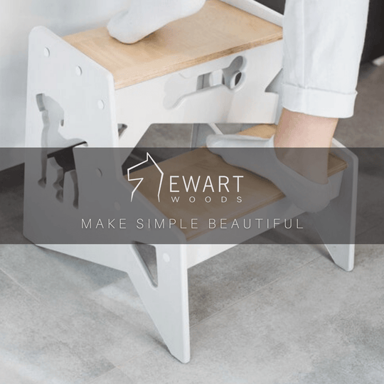 Wood Stepping stool - EWART WOODS