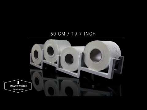 Bricks design wooden toilet paper holder