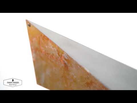 Geometric metal folded rustic wall hanging shelf