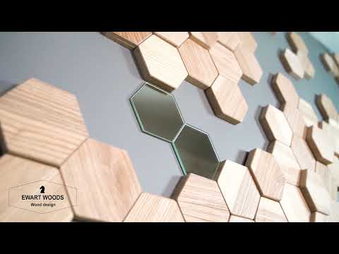 Hexagon Wall Art, Wall Mosaic