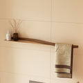 Towel rack for small bathroom spaces close-up