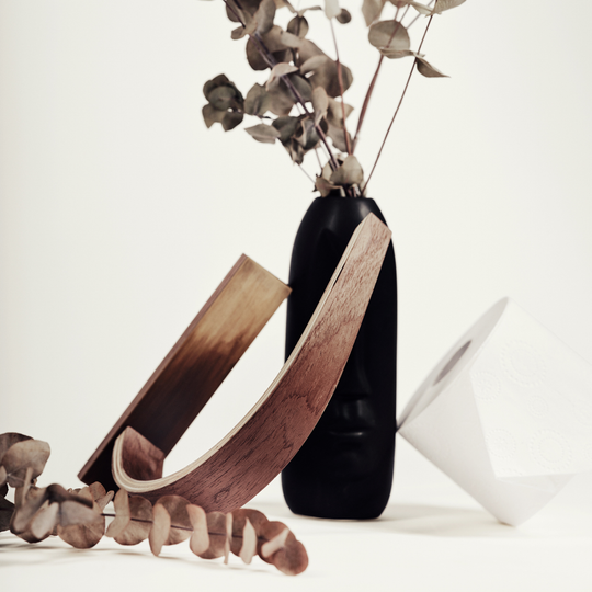 Wall Mounted Toilet Paper Holder with Brass