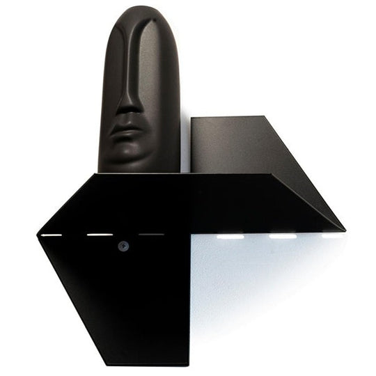 small metal wall shelf hexagon shaped 