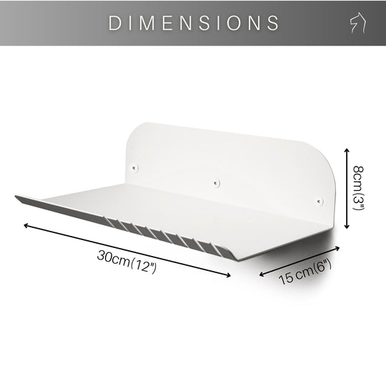 Wall mounted key holder shelf metal