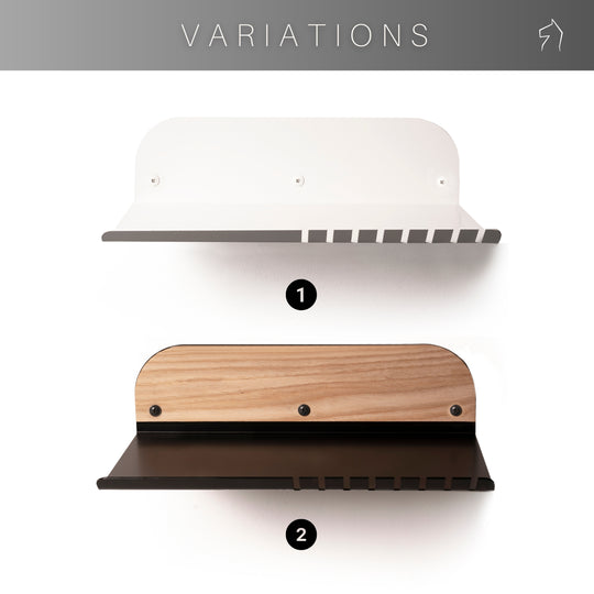 Wall mounted key holder shelf metal