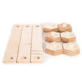 Wooden hexagon shape balance beam - EWART WOODS