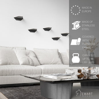 Wall Mounted Cat Perch metal shelves - EWART WOODS