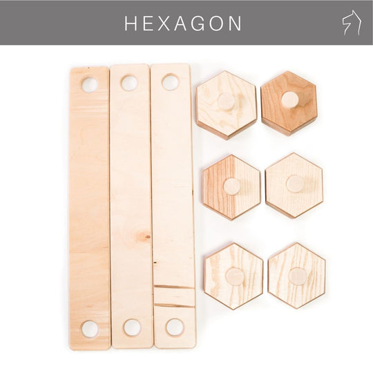 Wooden hexagon shape balance beam - EWART WOODS