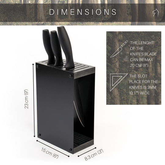 Knife block without knifes - EWART WOODS
