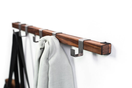 Wall hanger with 5 metal hooks - EWART WOODS