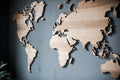 Wall Map of the World - EWART WOODS