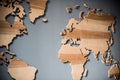 Wall Map of the World - EWART WOODS