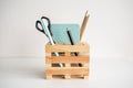 Wood miniature pallet desk organize - EWART WOODS