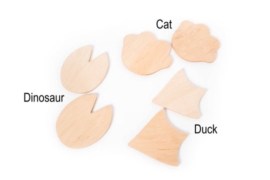 Wooden stepping stones (Animal footprint) - EWART WOODS