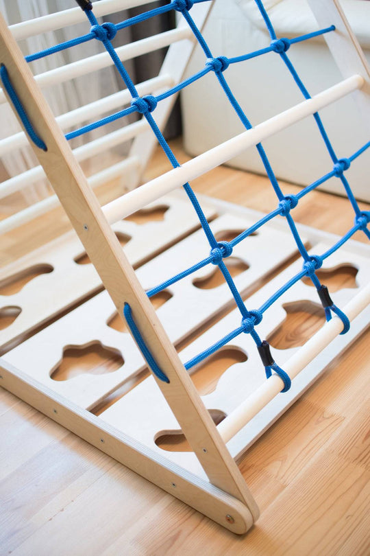 Triangle play equipment for Kids 3in1 Learning Play (Blue) - EWART WOODS