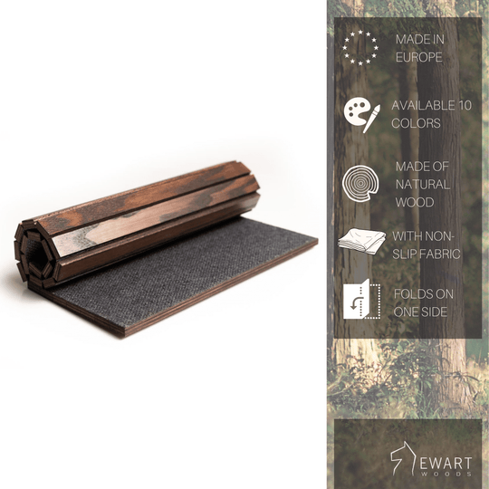 Vintage wooden sofa arm tray table - EWART WOODS