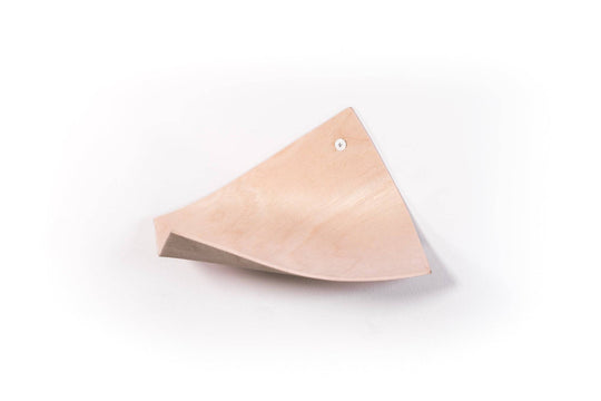 Wood toilet paper roll holder (leaf) - EWART WOODS